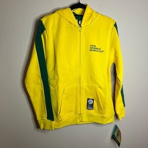 FIFA Women's World Cup 2023 Team Australia Yellow Zip Hoodie - Unisex